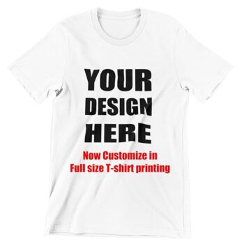 Men & Women Cotton Oversized T-Shirt - Customizable Design Your Own, Personalized Photo