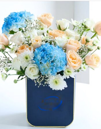 Hint Of Peach Skies And Ocean Blooms