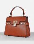 Woman PU Half Moon Satchel